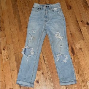 Boyfriend ripped jeans